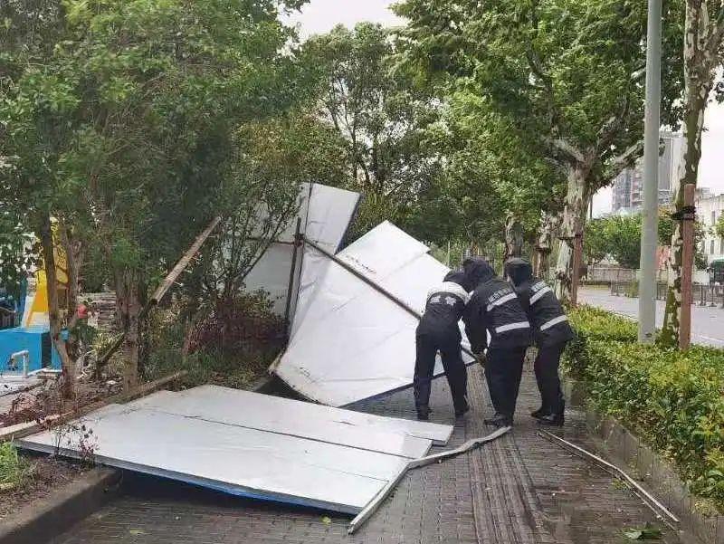 _上海台风杨浦大桥_受台风影响上海